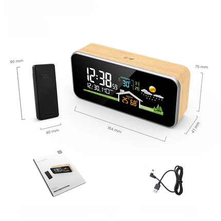 Inteligentny budzik z bezprzewodową stacją pogodową