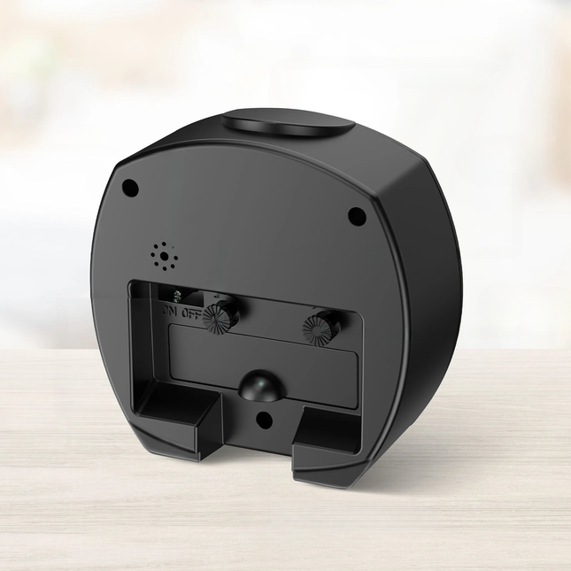 Prosty klasyczny budzik analogowy na baterie