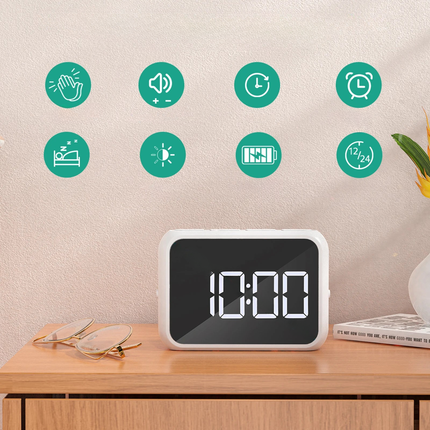 Budzik cyfrowy z funkcją podwójnego alarmu