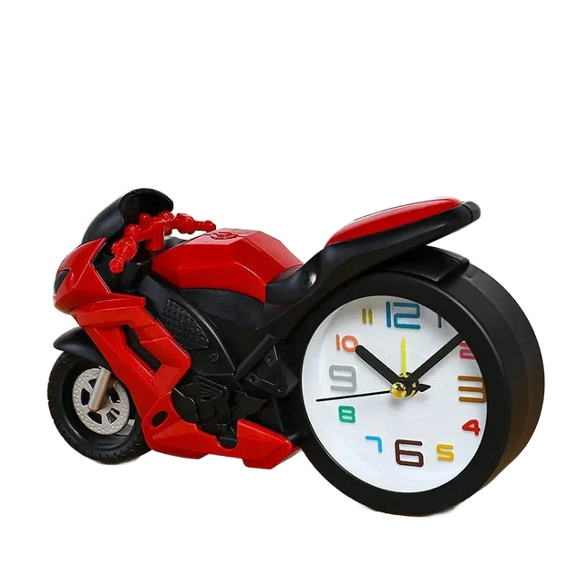 Budzik dla chłopca w kształcie motocykla