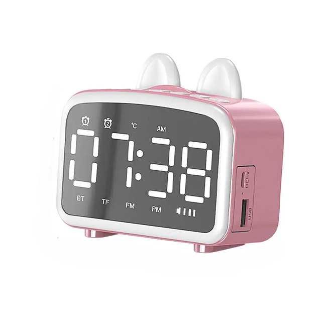 Inteligentny budzik królik z głośnikiem