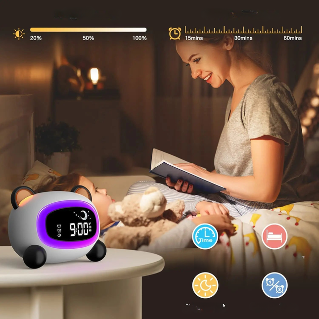 Budzik dla dziecka w kształcie pandy