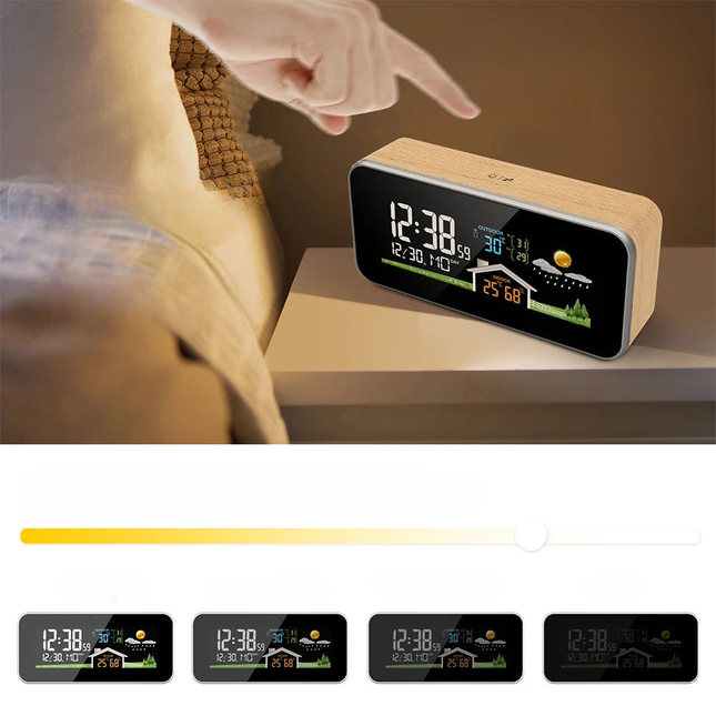 Inteligentny budzik z bezprzewodową stacją pogodową