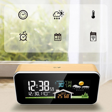 Inteligentny budzik z bezprzewodową stacją pogodową