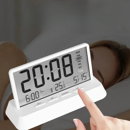 Budzik elektroniczny z wyświetlaczem temperatury