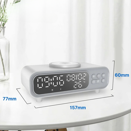 Nowoczesny budzik z ładowarką indukcyjną