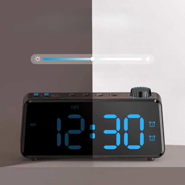 Radiobudzik cyfrowy zasilany sieciowo