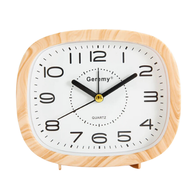 Analogowy budzik z dużymi cyframi