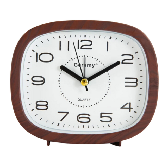 Analogowy budzik z dużymi cyframi