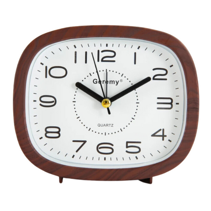 Analogowy budzik z dużymi cyframi