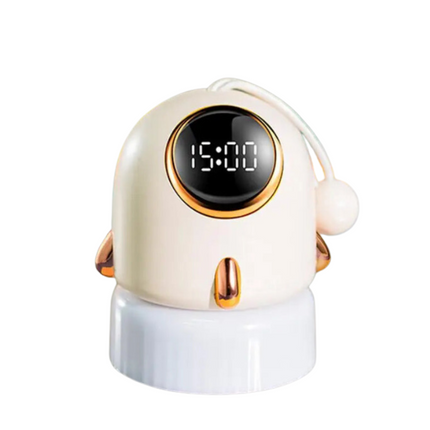 Dziecięcy budzik rakieta z lampką nocną