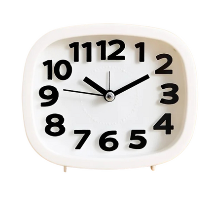 Budzik analogowy na baterie z dużymi cyframi