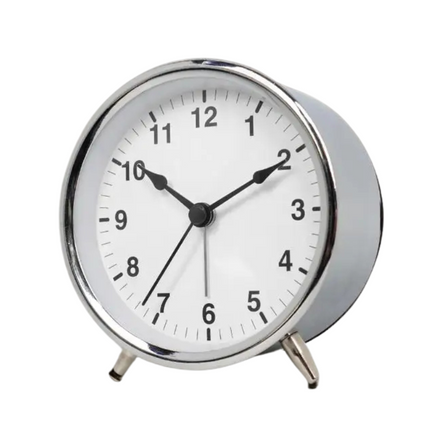 Mały cichy budzik analogowy ze wskazówkami