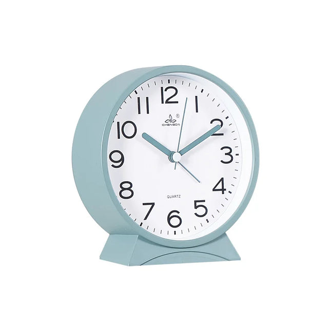 Okrągły klasyczny budzik analogowy