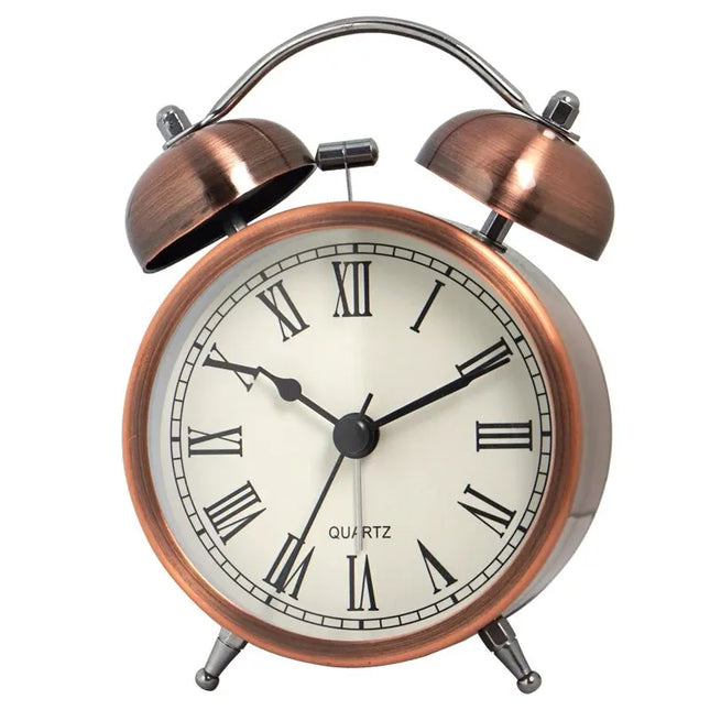 Stylowy budzik retro z motywem kwiatowym