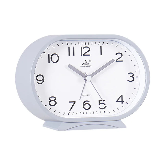 Owalny budzik analogowy w stylu retro