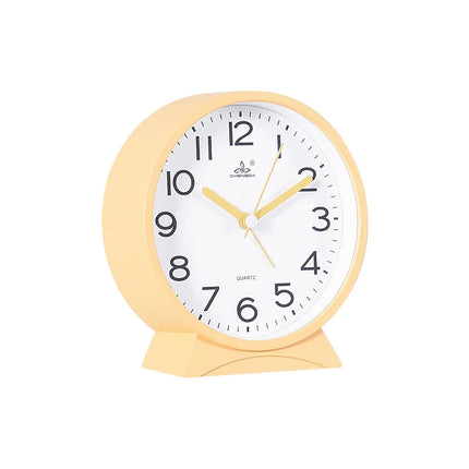 Okrągły klasyczny budzik analogowy