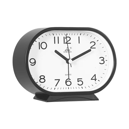 Owalny budzik analogowy w stylu retro