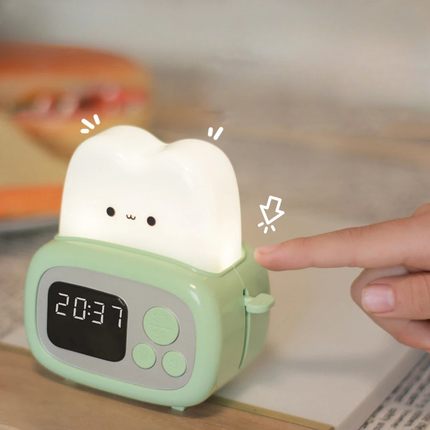 Budzik z lampką nocną dla dziewczynki