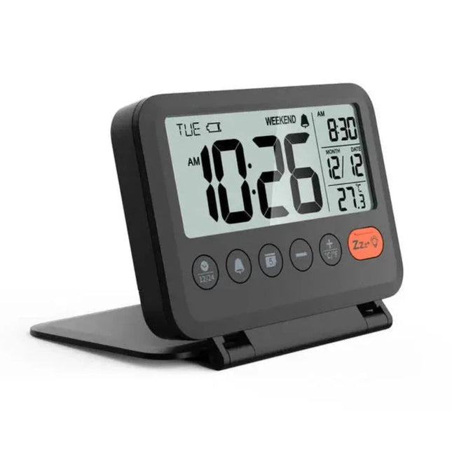 Mały cyfrowy budzik turystyczny składany