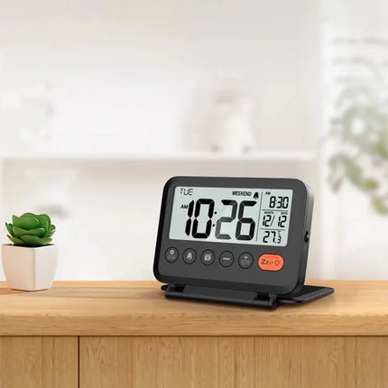 Mały cyfrowy budzik turystyczny składany