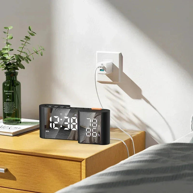 Radiobudzik cyfrowy z termometrem