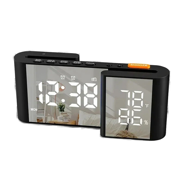 Radiobudzik cyfrowy z termometrem