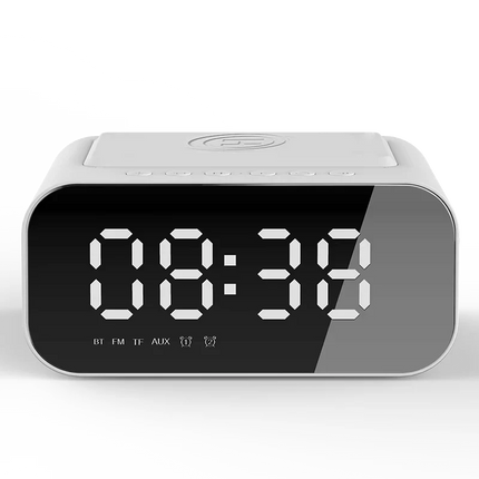 Radiobudzik z bezprzewodową ładowarką indukcyjną