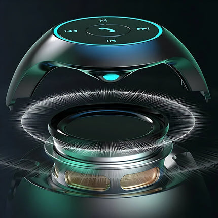 Radiobudzik kula z głośnikiem i światłem