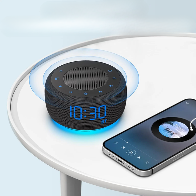 Radiobudzik z głośnikiem Bluetooth