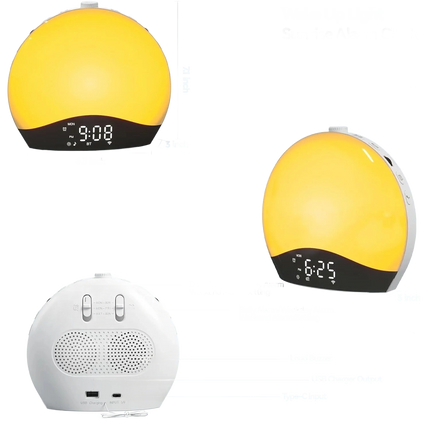 Radiobudzik z symulatorem wschodu słońca