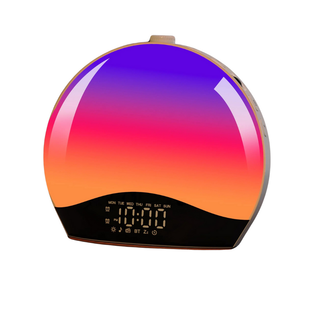 Radiobudzik z symulatorem wschodu słońca