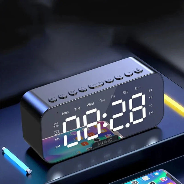 Radiobudzik z głośnikiem Bluetooth dla nastolatka