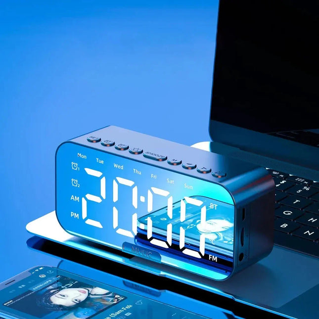 Radiobudzik z głośnikiem Bluetooth dla nastolatka