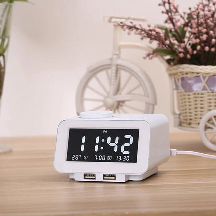 Radiobudzik cyfrowy z radiem FM