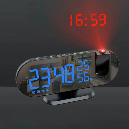 Budzik z projektorem i radiem chłopięcy