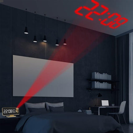 Nowoczesny radiobudzik z projektorem czasu