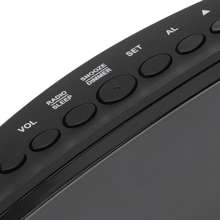 Radiobudzik z czerwonym projektorem godziny