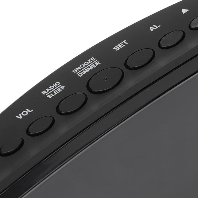 Radiobudzik z projektorem zasilany przez USB