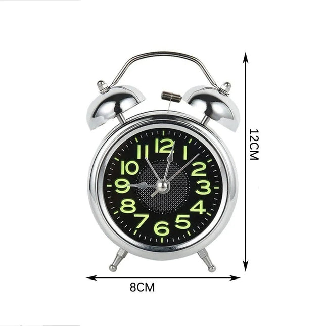 Głośny budzik retro ze świecącymi cyframi