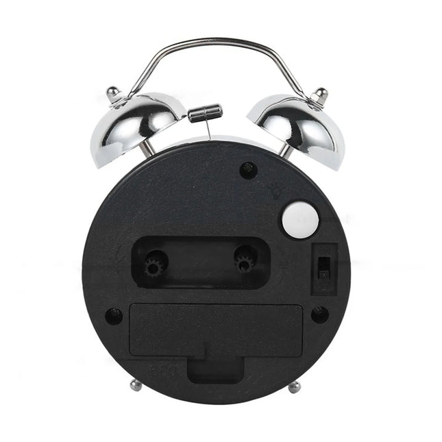 Głośny budzik retro ze świecącymi cyframi