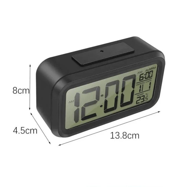 Budzik cyfrowy na baterie z podświetleniem