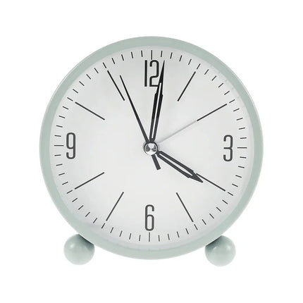 Mały cichy budzik analogowy podróżny