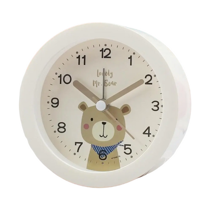 Analogowy budzik dla dzieci z misiem