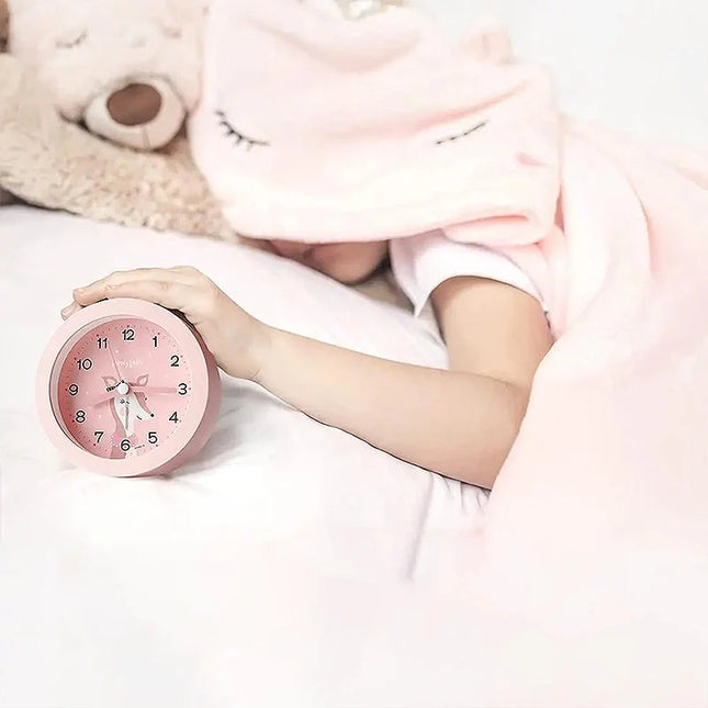 Analogowy budzik dla dzieci z misiem