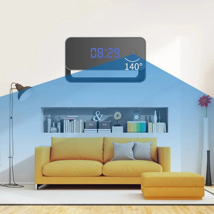 Zegar z ukrytą kamerą i noktowizją