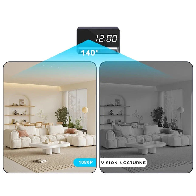 Budzik z ukrytą kamerą Full HD