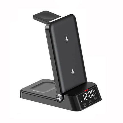 Budzik z ładowarką indukcyjną do telefonu