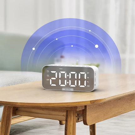 Budzik z głośnikiem Bluetooth i radiem