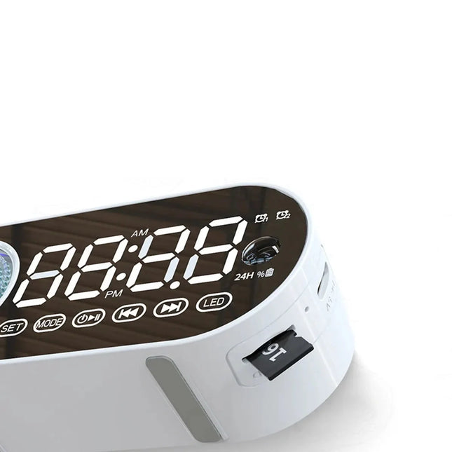 Inteligentny budzik z radiem FM głośnikiem